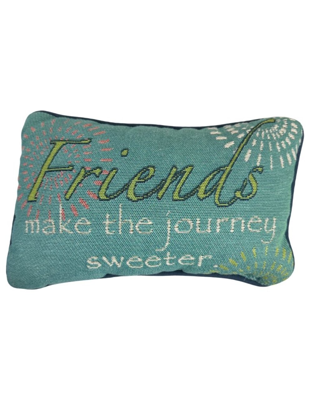 Friends Make The Journey Sweeter Tapestry Rectangular Decorative Throw Pillow